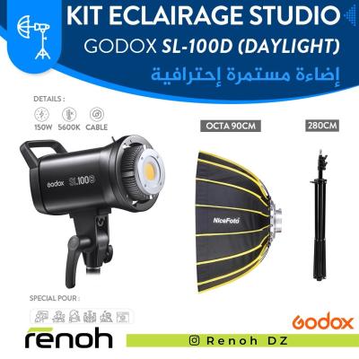 Kit Eclairage Studio GODOX SL100D (Octa Nicefoto 90cm)