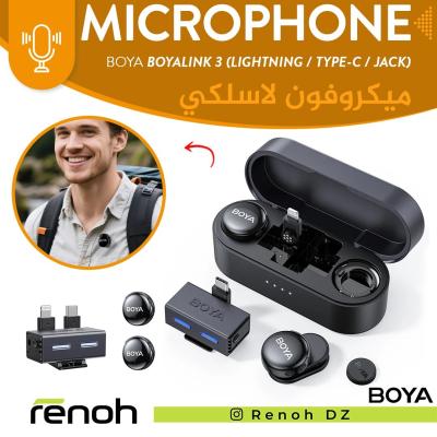 Microphone Sans-Fil BOYALINK 3 (2-TX / 1-RX)