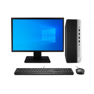 PC DE BUREAU HP I5 -6 EME - RAM 4 GB -DISQUE 500 GB HDD- GRAVEUR DVD -ECRAN HP 20" -CLAVIER -SOURIS