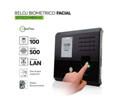 pointeuse biometrique zkteco mb10 vl