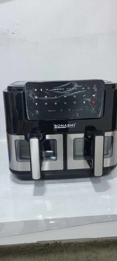 Friteuse air fryer double baque sonashi 10l