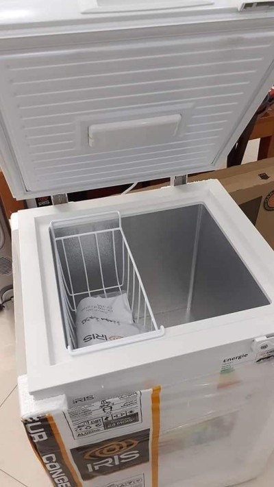 Congélateur frigo iris 100l blanc / gris 