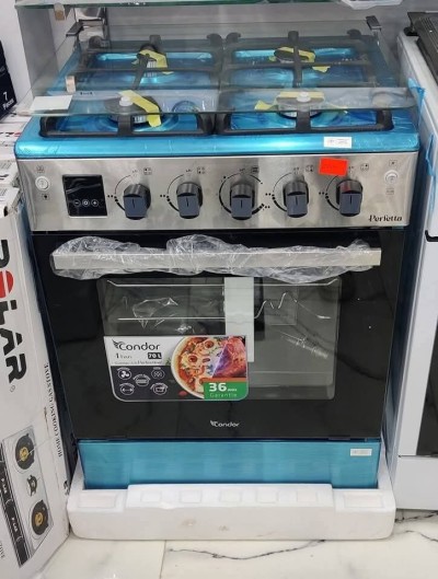 Cuisinière condor perfecta 4 feux / 5 feux inox ventilé 