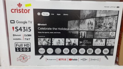 Promotion téléviseur cristor 43p smart Android 12