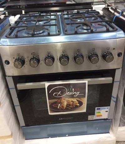 Promotion cuisinière arthure Martin 4 feux inox ventilé 