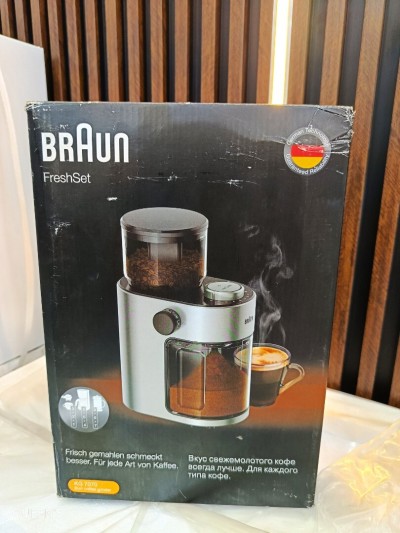 BRAUN Fresh Set Moulin a café automatique 15 réglages