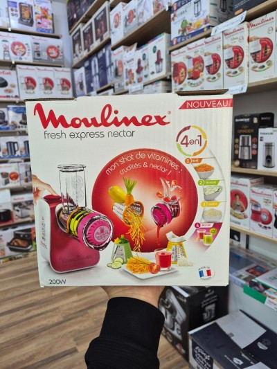 MOULINEX Fresh Express Nectar Coupe légumes/ Hache légume 4en1 200W