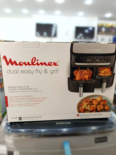 MOULINEX air fyer friteuse Dual easy fry & grill 5.2 +3.1 L double tiroire