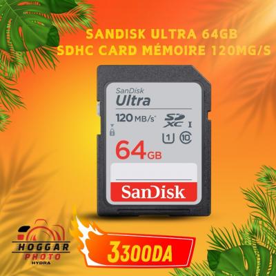sandisk 64gb ultra SDHC card memoire, jusqu'à 140 mg/s