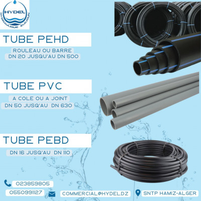 Tube PEHD - Tube PVC - Tube PEBD 