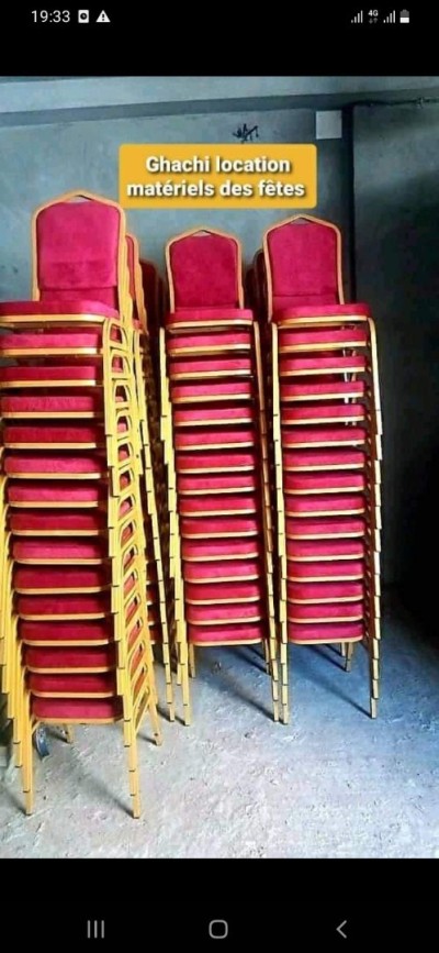 Location chaise fiesta et d'autres matériels des fêtes 