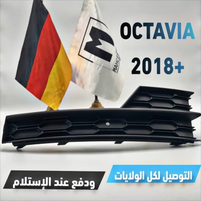 GRILLE ANTIBROUILLARD OCTAVIA 2018+ (VW/SEAT/SKODA/AUDI)