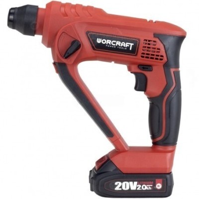 Marteau piqueur perforateur SDS-Plus sans fil 20v 2 batteries 2.0ah 16mm 1.5j