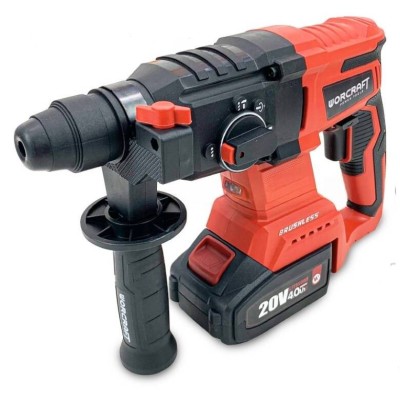 Marteau piqueur perforateur SDS-Plus sans fil 20v 2 batteries 4.0ah BRUSHLESS 24mm 3j