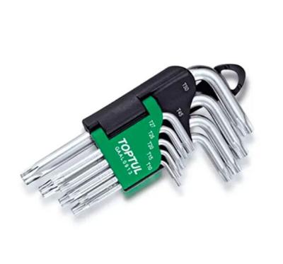 Jeu de 9 clés à molette courtes en forme d'étoile GAAL0913 toptul