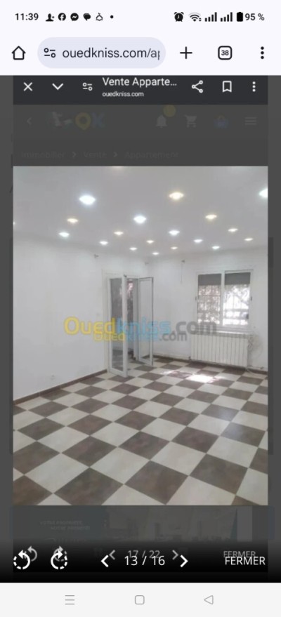 Vente Appartement F4 Alger Kouba