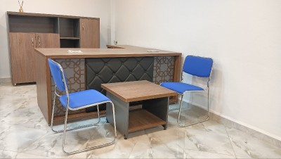 Ensemble de bureau 180m (avec retour de bureau + bahut moderne + table basse)