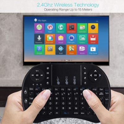 لوحة مفاتيح لاسلكية مع ماوس مدمج يعمل باللمس Mac tech mini keyboard - WIFI