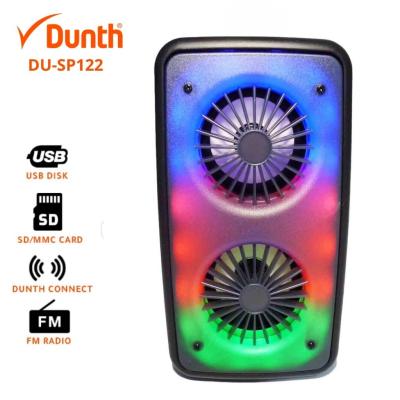 Ampli haut parleur sans fil à batterie rechargable, enceint bluetooth 1800W DUNTH DU-SP122