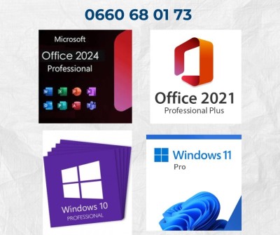 Microsoft Office 2019, 2021, 2024 Pro Plus Windows 10/11 Pro Digitale Coffret & Carte 