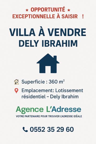 بيع فيلا الجزائر دالي ابراهيم