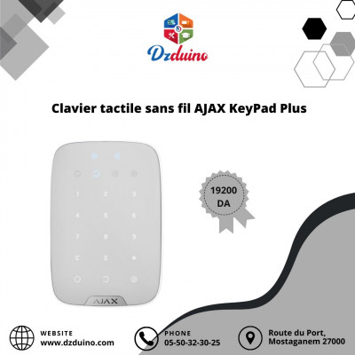  Clavier tactile sans fil AJAX KeyPad Plus