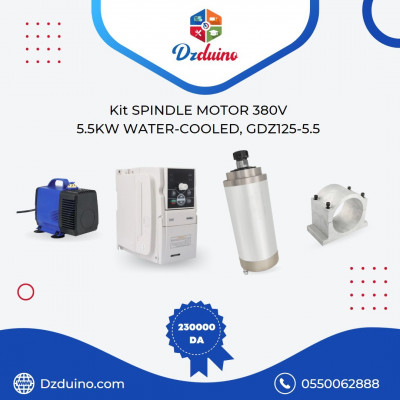 KIT Spindle Motor 380V / 5.5KW Water-Cooled, GDZ125-5.5