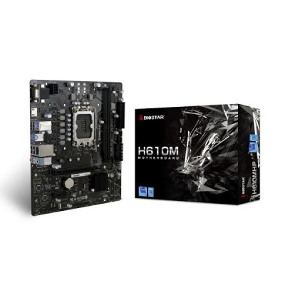 BIOSTAR H610 MHP - lGA 1700 - uATX - 2 X DDR4 - USB 3.2 - HDMI  VGA - 1 X PCIe 3.0 -