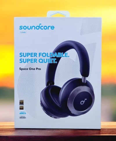 SOUNDCORE SPACE ONE PRO - CASQUE SANS FIL - BLUETOOTH - ANC 3.0 - SUPER QUITE - PLIABLE  - BLACK