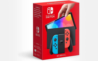 Nintendo Switch OLED - avec station d'accueil et manettes Joy-Con