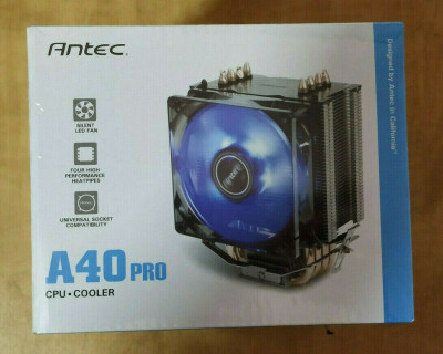 Antec A40 Pro Ventilateur de processeur à LED PWM pour socket Intel et AMD