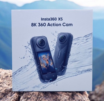 INSTA360 X5 - CAMÉRA D'ACTION - 8K 72MP - STABILISATEUR - WIFI -BLUETOOTH -IPX8 -2400MAH -BLACK