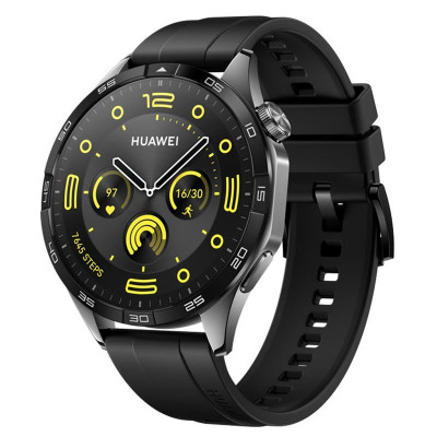 HUAWEI Smart Watch GT 4 -  Bluetooth - 1.43" AMOLED Screen - 46mm  - Black Strap
