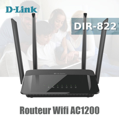 D-Link  Routeur DIR-822  - Wi-Fi AC1200 Ethernet Dual Band