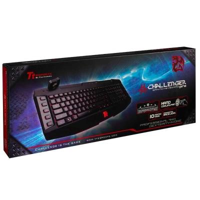 Tt eSPORTS by Thermaltake Challenger Pro Clavier USB rétroéclairage rouge