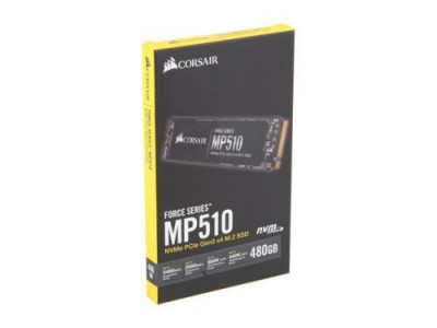 Corsair Force Series MP510 480GB NVMe PCIe Gen3 x4 M.2 SSD, Black