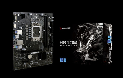 BIOSTAR H610 MHP - lGA 1700 - uATX - 2 X DDR4 - USB 3.2 - HDMI  VGA - 1 X PCIe 3.0 -