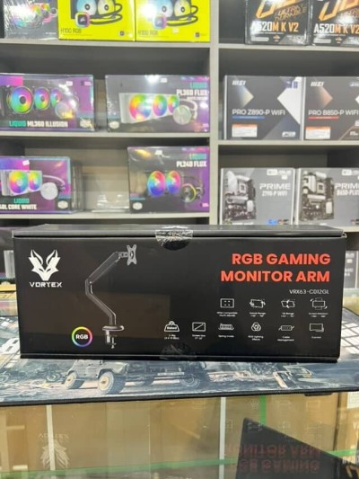 VORTEX VRX63-C012GL - SUPPORT ÉCRAN LED - 17" À 32" - RÉGLABLE - FIXATION BUREAU - VESA 75/100