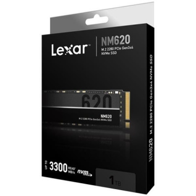LEXAR NM620 1To - SSD M.2 - Disque Dur interne - NVMe - jusqu'à 3500 Mo/s