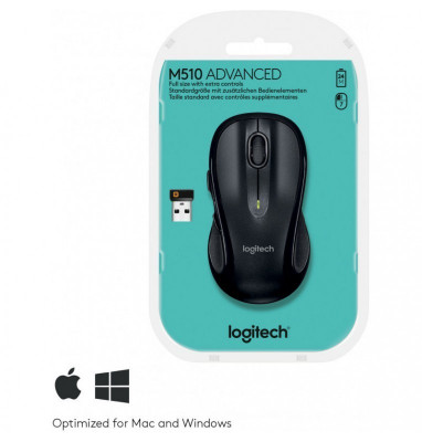 Logitech M510 Souris USB Sans Fil 1000dpi - 7 Boutons