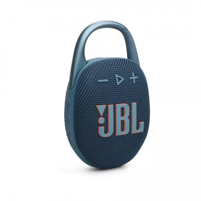 BFFLE JBL Clip 5 Bleu - Bluetooth 5.3 - Conception étanche IP67 - USB-C - Mousqueton intégré