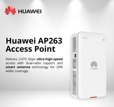 HUAWEI eKitEngine AP263 - POINT D'ACCÈS WI-FI 6 - 11AX INDOOR - 2+2 DUAL BAND - 5GHZ -2.4 GBPS -BLE