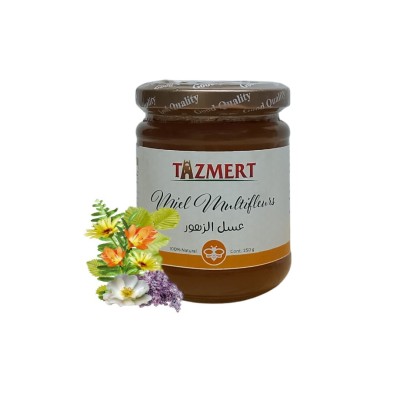 Miel Multi-fleurs (Polyfloral) Naturelle 100% Certifié - 250G