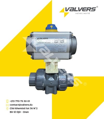 Vanne PVC Motorisée Pneumatique