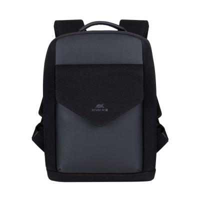 SAC A DOS RIVACASE 8521 BLACK CANVAS 13.3"