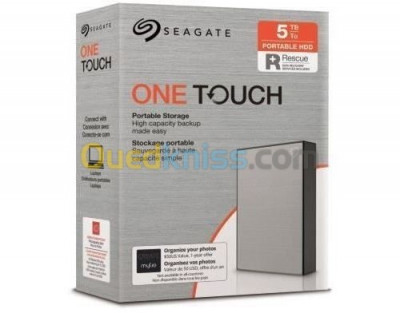 Seagate One Touch 5 To HDD - Disque Dur - Externe Portable - USB 3.2 Gen 1