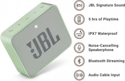 Mini Enceinte JBL Go 2 Portable Bluetooth Étanche Pour Piscine & Plage IPX7
