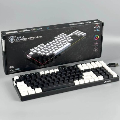 JEDEL KL-160 - CLAVIER GAMING MÉCANIQUE FILAIRE - RED SWITCH - RGB LIGHTING - 90% - QWERTY