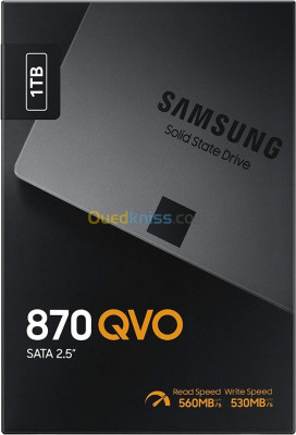 Samsung SSD 870 QVO 1To - Disque Dur SSD Interne - 560 MB/S - 