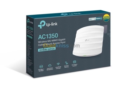 Tp-Link EAP225 Point D'accès Wi-Fi AC Dual Band AC1350 Gigabit - Plafonnier